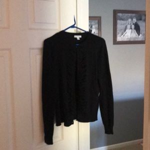 Black button sweater